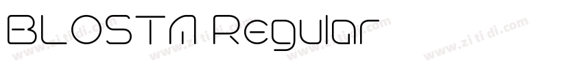BLOSTA Regular字体转换